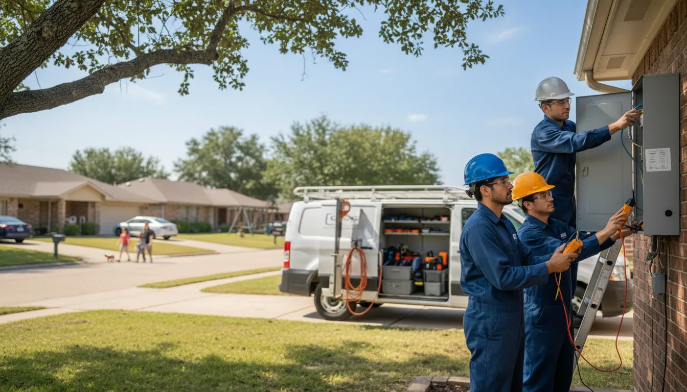 Certified electrician providing emergency electrical services in Arlington, OH